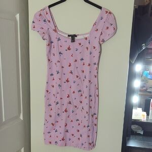 Forever 21 Light Purple Floral Mini Dress